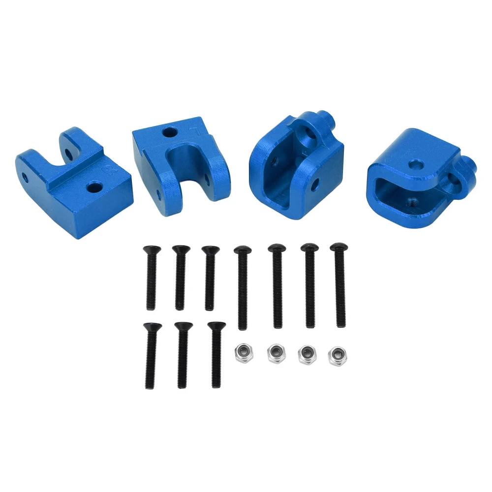 4PCS RC Tie Rod Mount Rust Proof Strong Balance Compact Replacement for Losi Baja Rey 1/10 Remote Control Car Dark Blue