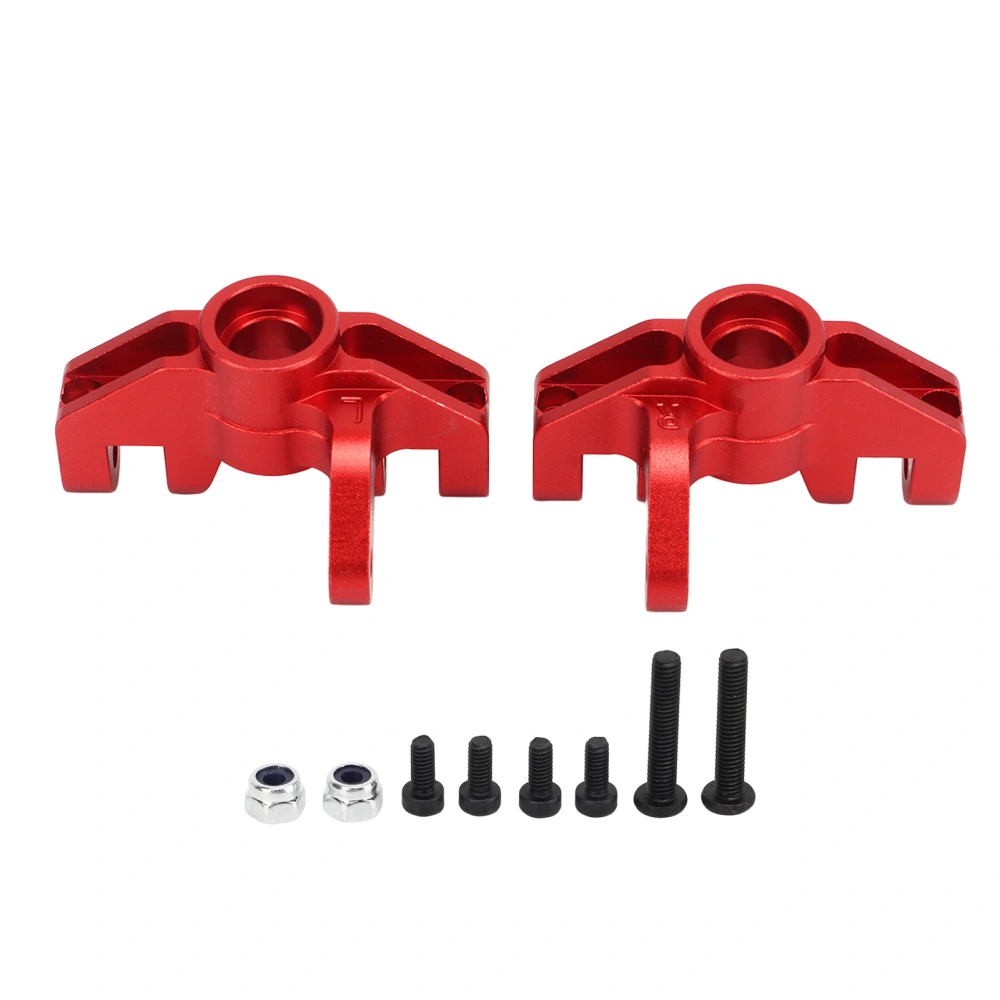 2pcs RC Steering Cup Professional Aluminum Alloy Steering Cup for LOSI Hammer Rey U4 Rock Racer 1/10 RC Car Red