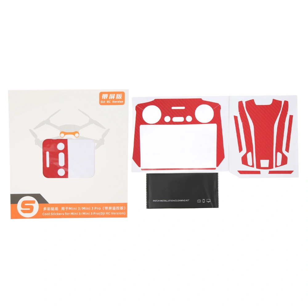 RC Drone Sticker Removable Durable PVC Bright Color Precise Cutting Easy to Use Skin Wrap for DJI Mini 3 Type 2