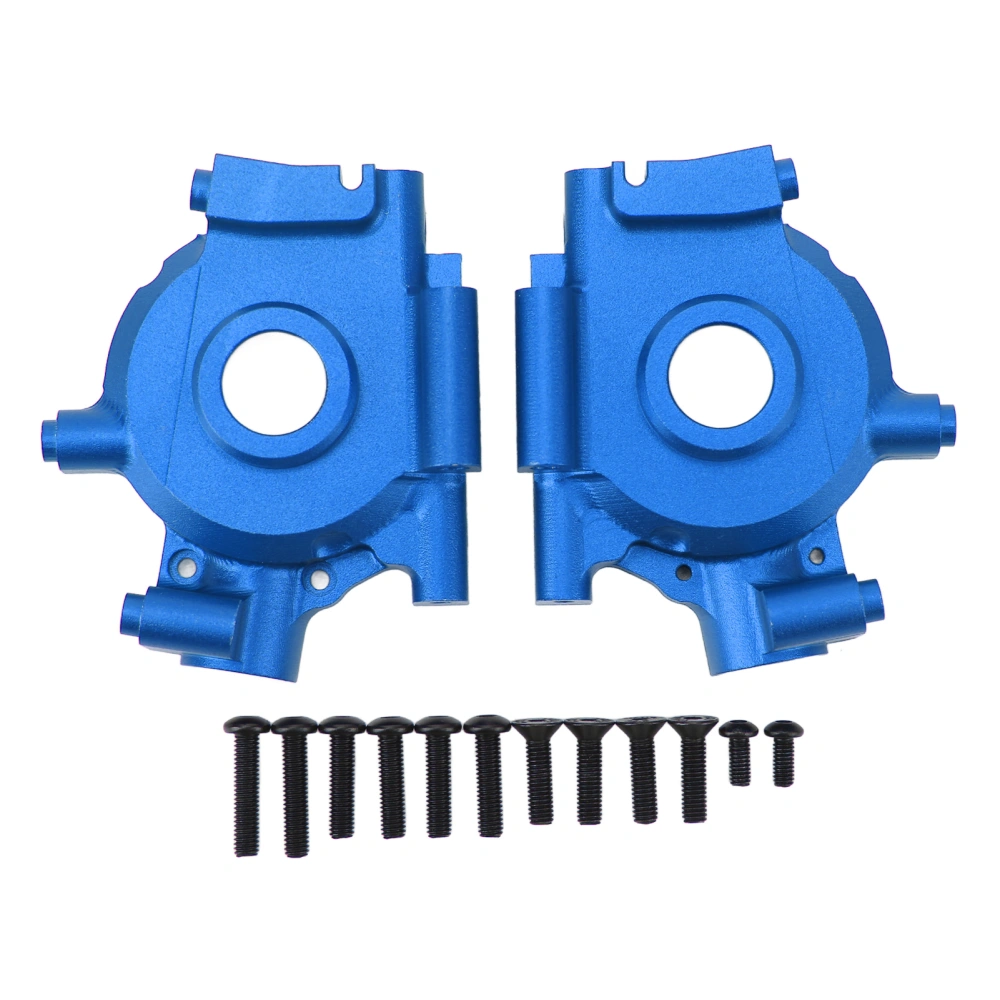 RC Car Front Gearbox Aluminum Alloy Wear Resistant High Strength Anti Corrosion Gear Box for Losi Baja Rey 1/10 Dark Blue