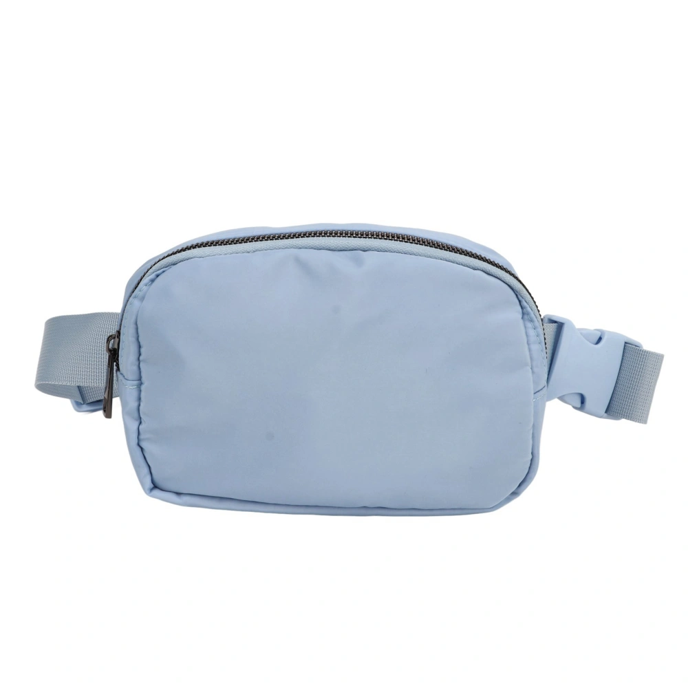 Outdoor Fanny Pack Small Size Nylon Waist Bag with Regulable Belt for Women Running Hiking Sky Blue