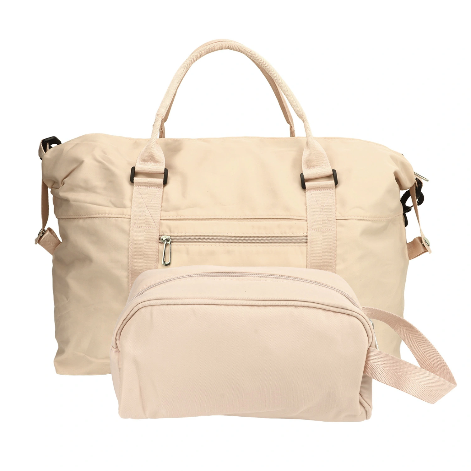 Weekender Overnight Bag Polyester High Capacity with A Small Bag Travel Duffel Tote for Outdoor Workout APJ021W