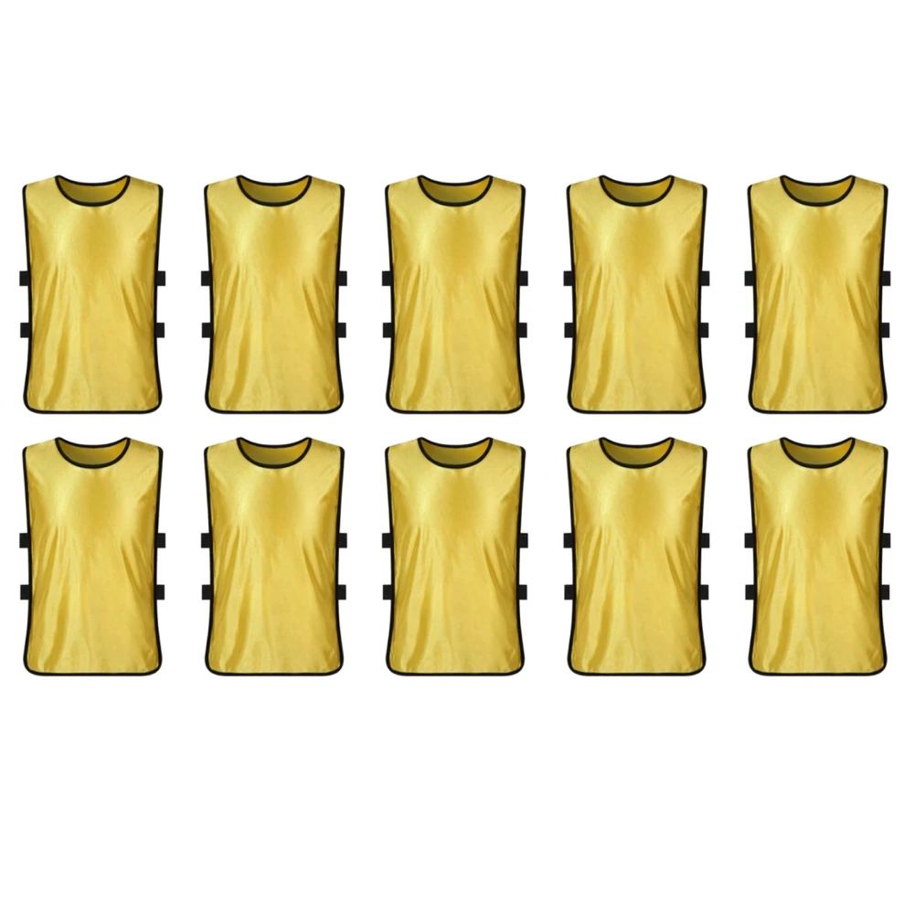 Football Basketball Training Vest Scrimmage Team Practice Vests Pinnies Jerseys for Youth Adults Soccer Volleyball Sports Yellow Adults Free Size