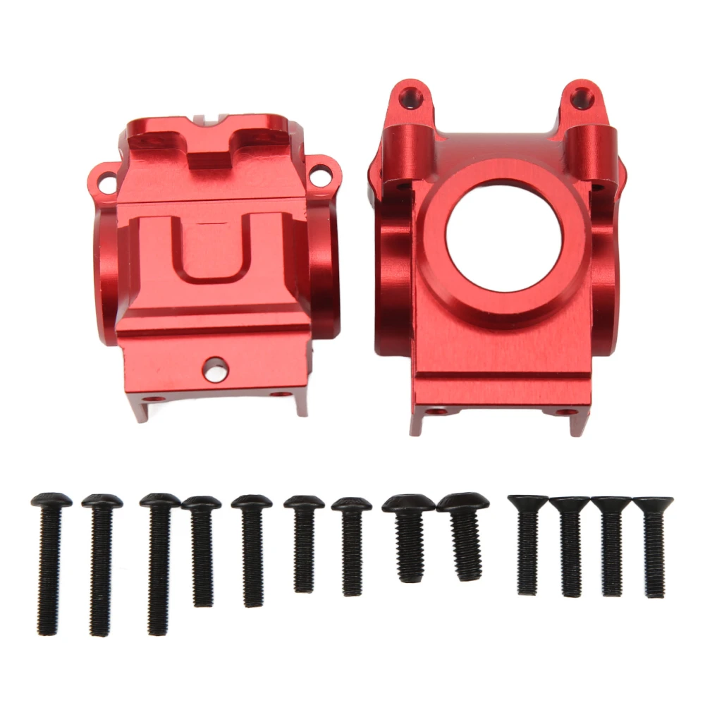 RC Differential Housings Aluminium Alloy RC Gear Box Housing for Traxxas 1/10 Cars Upgrade Red