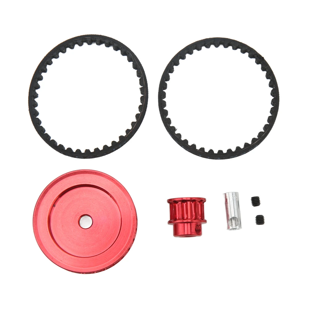 12T 30T Belt Drive Transmission Gears System Replacement for Traxxas 1/10 RC Crawler Car Upgrade DIY Parts Red