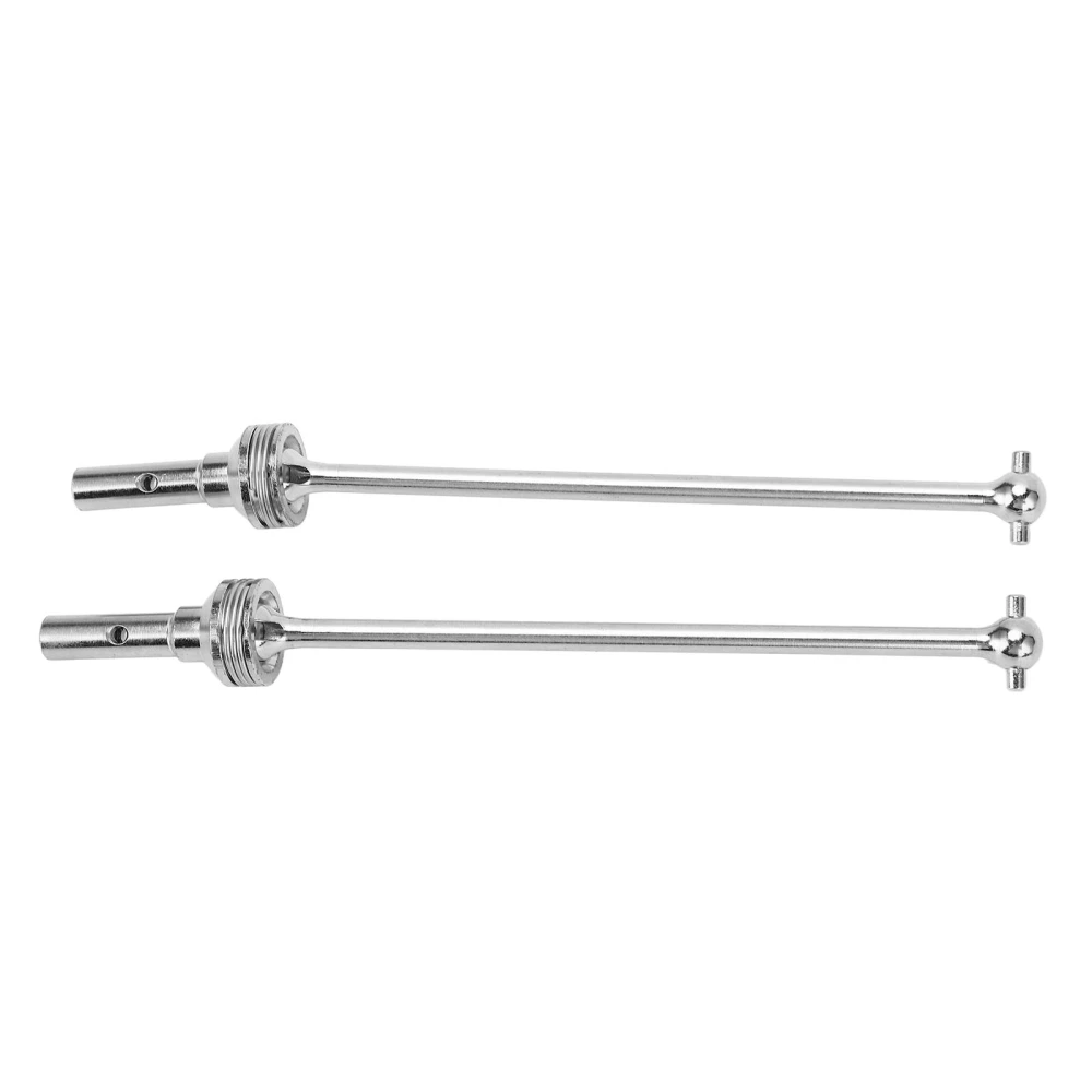 1 Pair RC Car Front Rear Universal Drive Shaft Transmission Shaft for TRAXXAS SLEDG 1/8 4WD Silver