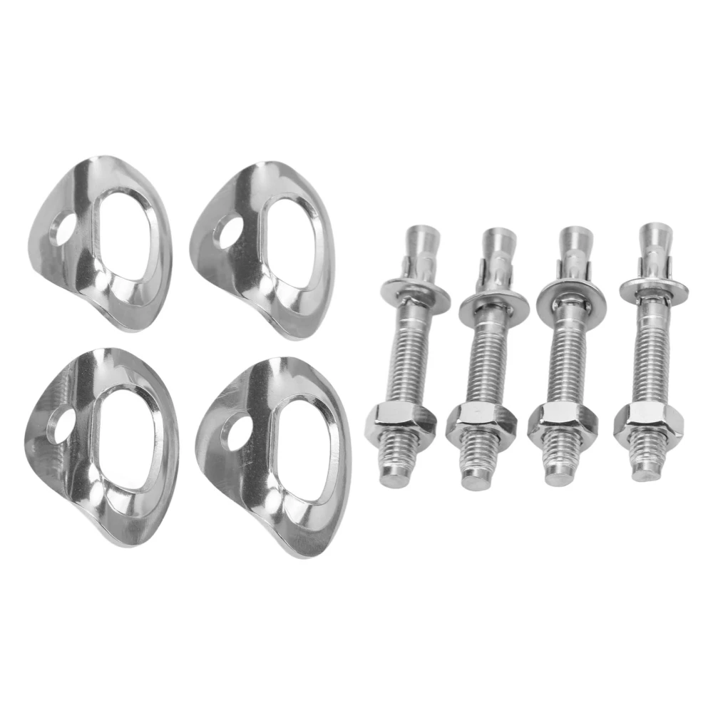 4 Pair Climbing Hanger Stainless Steel Wear Resistant High Load Carrying Capacity Climbing Anchor Hanger Bolt