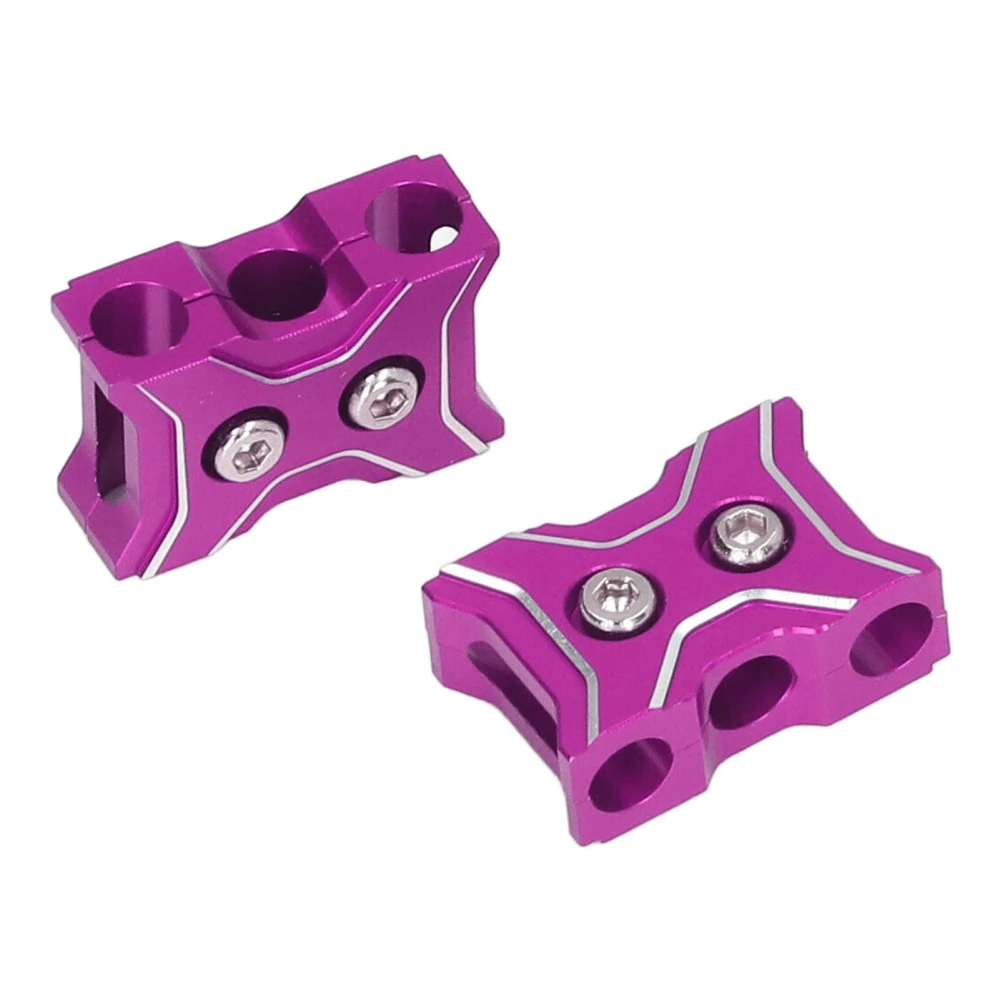 2Pcs RC Car Cable Manager Exquisite Aluminium Alloy Light Weight RC Wire Clamp Buckle for Motor Battery Controll Pink