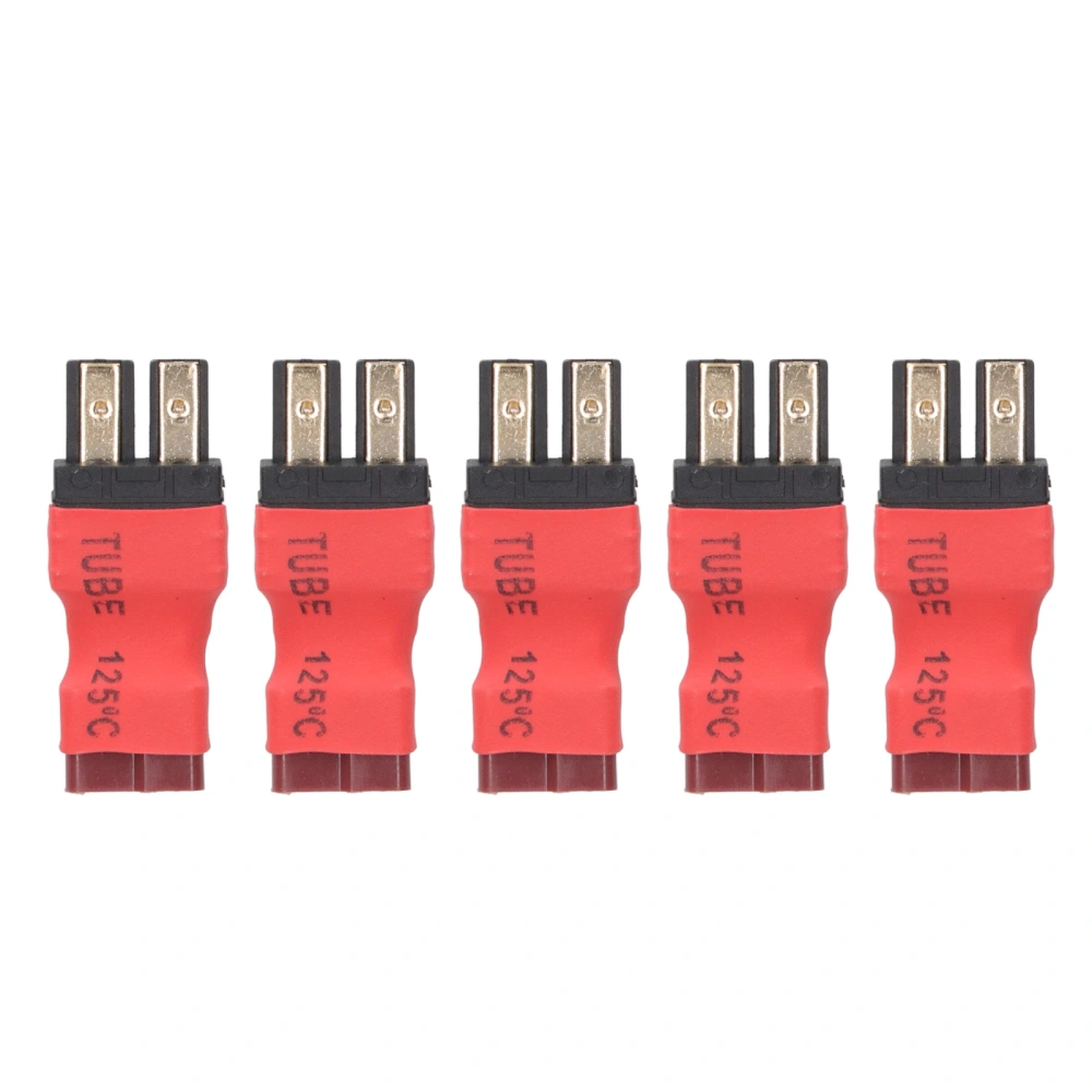 5pcs T Battery Adapter Female to Male Small RC Battery Connector for Car Aircraft Boat Models