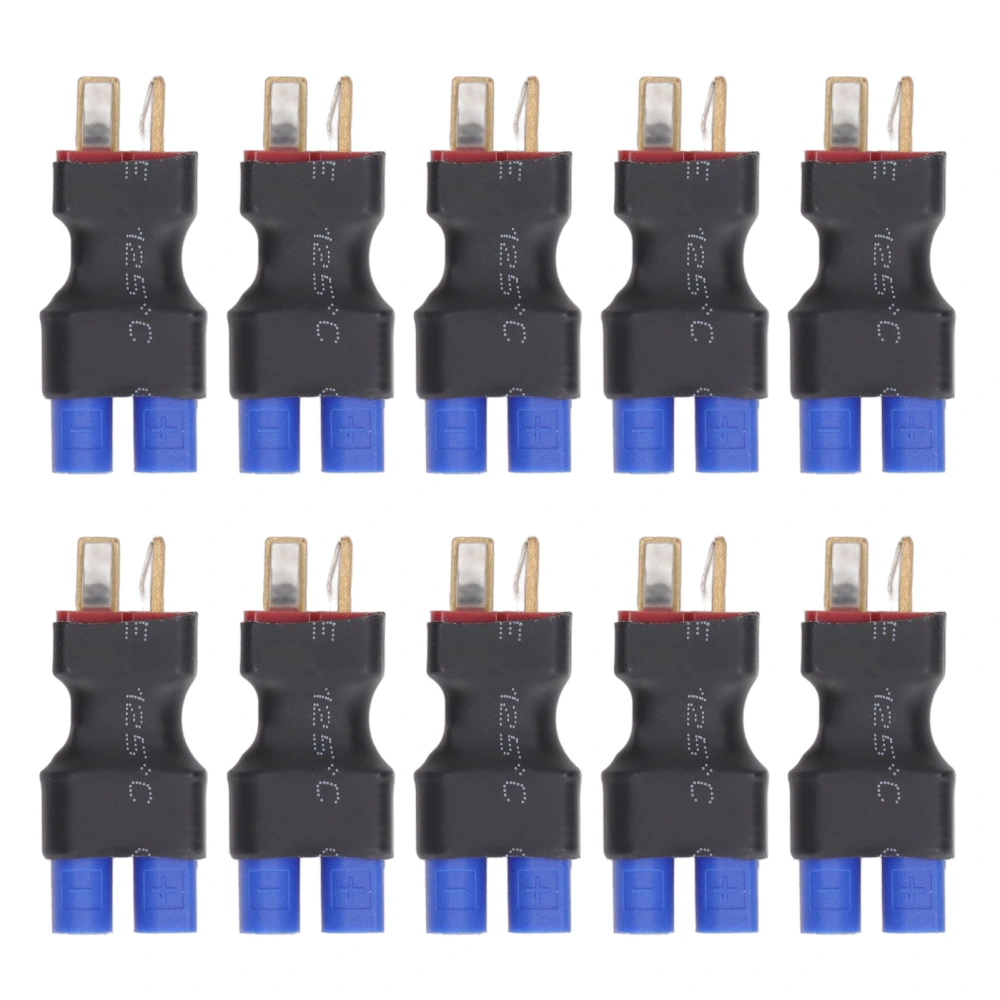 10Pcs RC LiPo Battery Connector Adapter Universal EC3 Female to T Plug Male Connector for RC Car Aircraft Boat