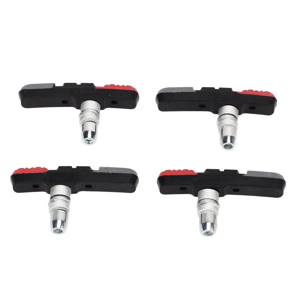 2 Pairs Bike V Brake Pads No Noise Colorful Bike Brake Blocks for Mountain Bike Road Bike