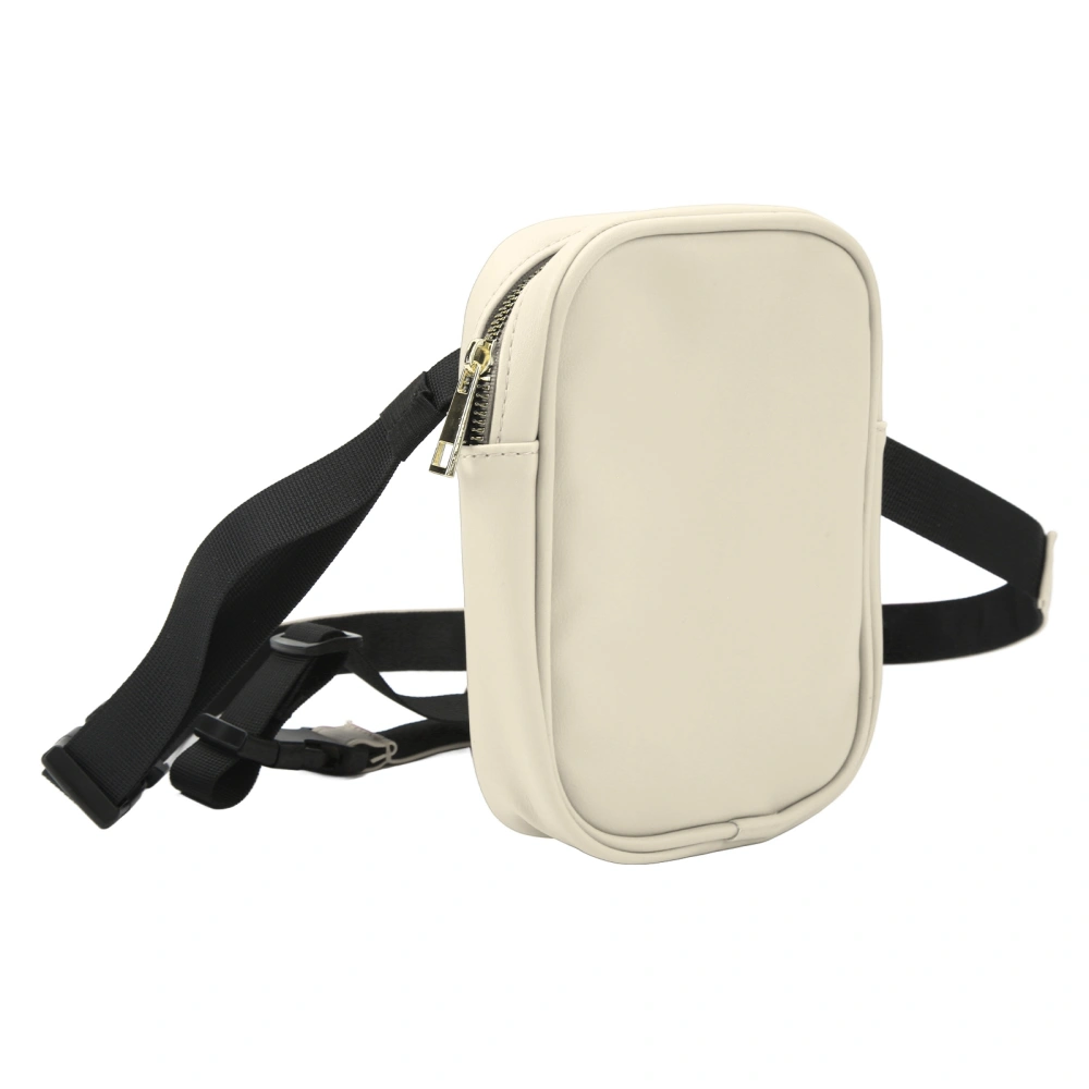 Thigh Harness Leg Bag Fanny Pack Large Capacity Women PU Leather Leg Purse Outdoor Wallet Beige