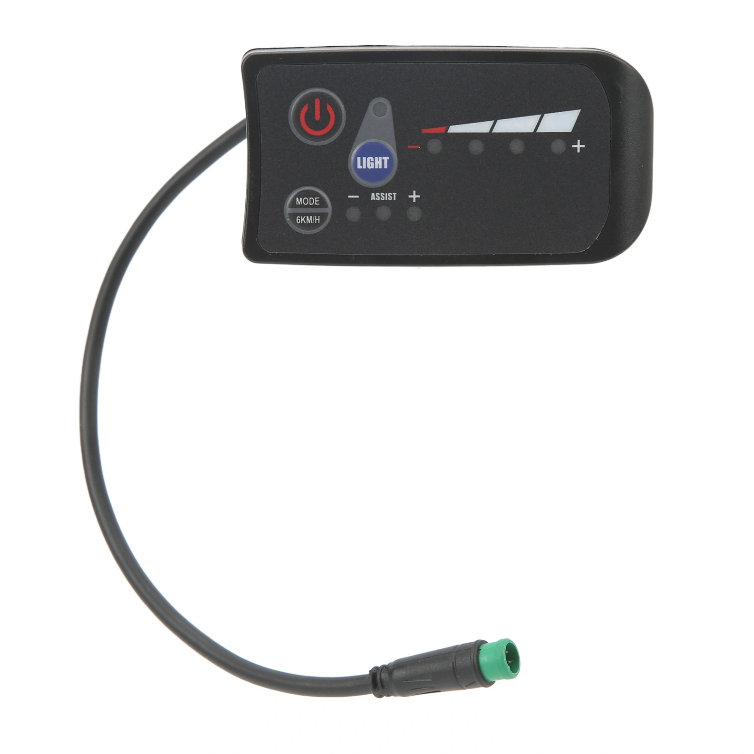 Electric Bike Power Display Meter Waterproof 5 Pin Interface ABS Housing LED Display Panel for Cycling 48V