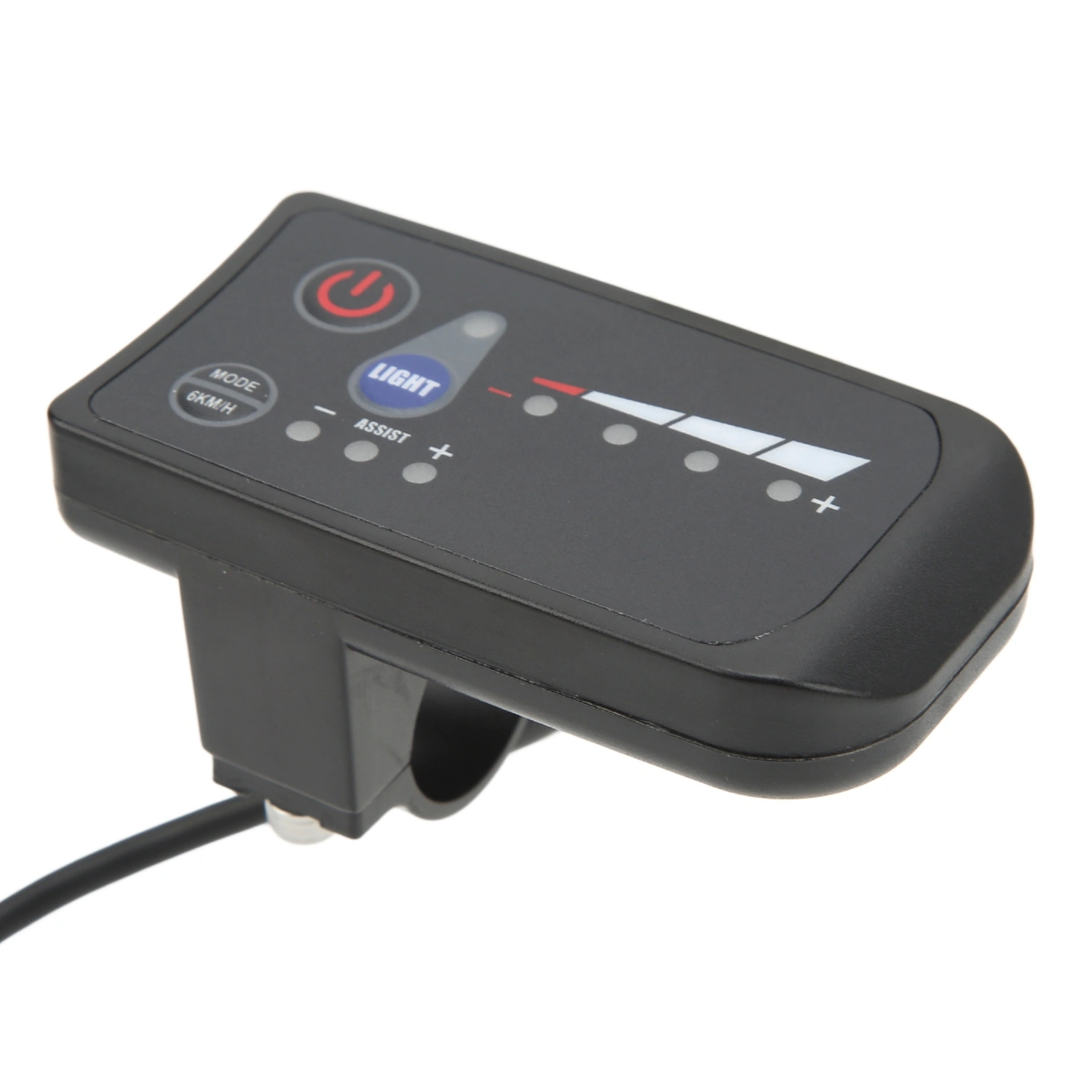 Electric Bike Power Display Meter Waterproof 5 Pin Interface ABS Housing LED Display Panel for Cycling 48V