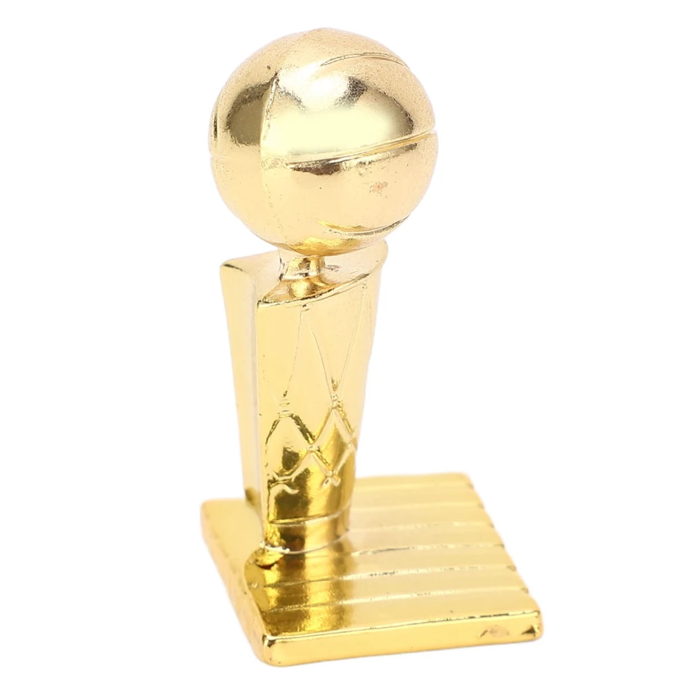 Basketball Championship Trophy Ornament Metal Decorative Commemorative Trophy Decoration for Fans