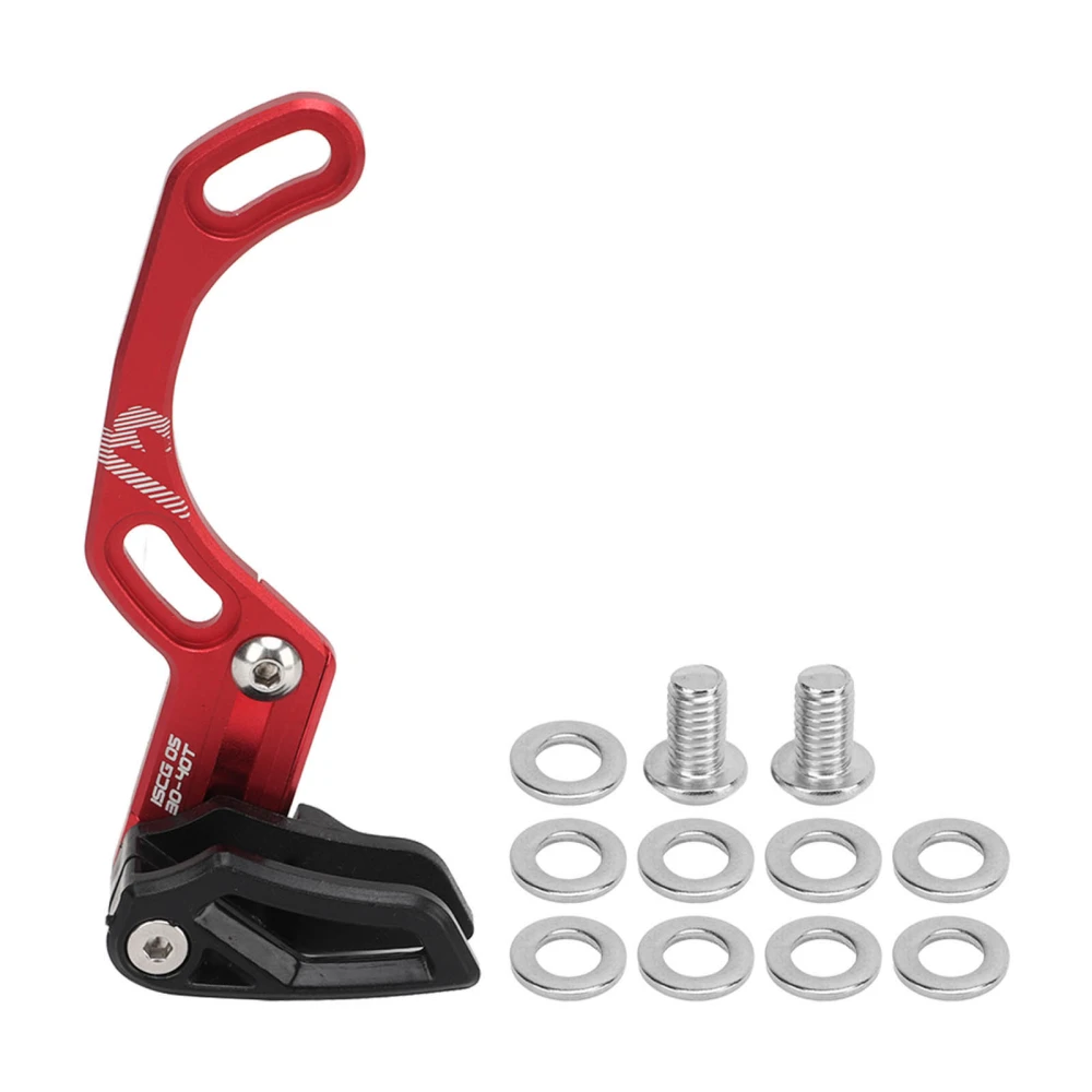 Bike Chain Guide Aluminum Alloy High Strength Lightweight Replacement Bicycle Single Disc Chain Guide Red