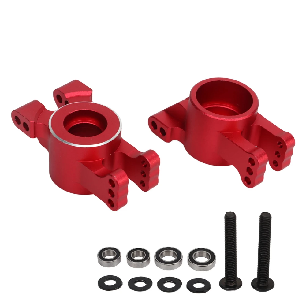 RC Rear Axle Carrier Aluminum Alloy Caster Block with Bearings for TRAXXAS 1/8 4WD SLEDG Red