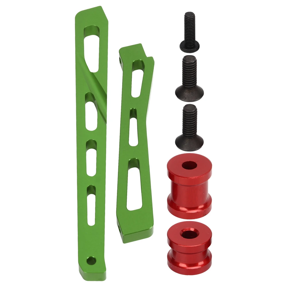 RC Chassis Brace Aluminum Alloy RC Front Rear Chassis Brace Support for ARRMA 1/7 1/8 RC Car Green