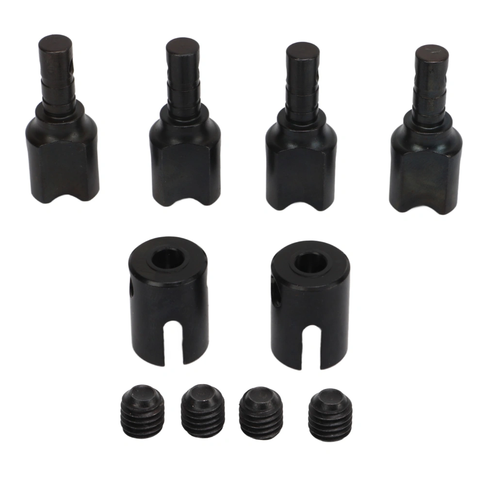 4pcs RC Diff Outdrive Steel RC Differential Drive Cup with Driveshaft Joint Cup for ARRMA 1/7 1/8 Cars Black