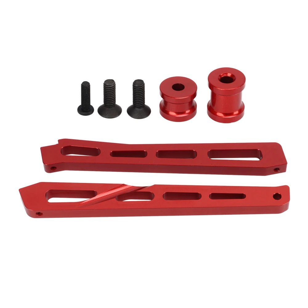 Metal RC Front Rear Chassis Brace Aluminum Alloy Front Rear Chassis Brace Support Upgrades Part for ARRMA 1/7 1/8 RC Car Red