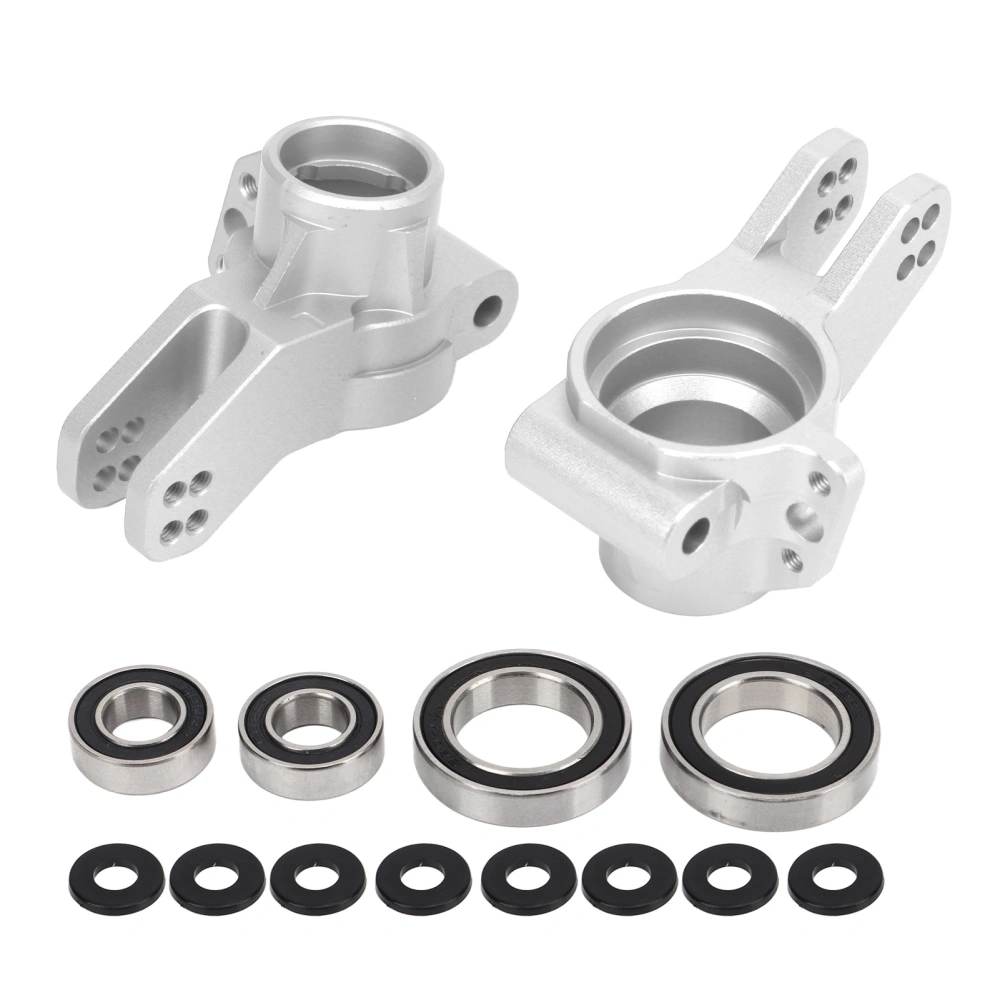 RC Rear Hub Carrier Aluminum Alloy RC Car Upgrade Parts for ARRMA 1/7 1/8 RC Cars Silver