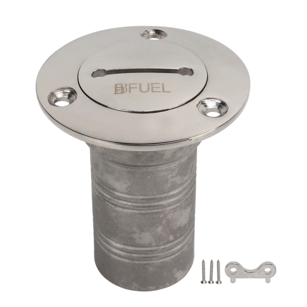 Deck Filler 316 Stainless Steel Right Angle 1.5 Inch Boat Filler Hardware with Key for Yacht Ship FUEL