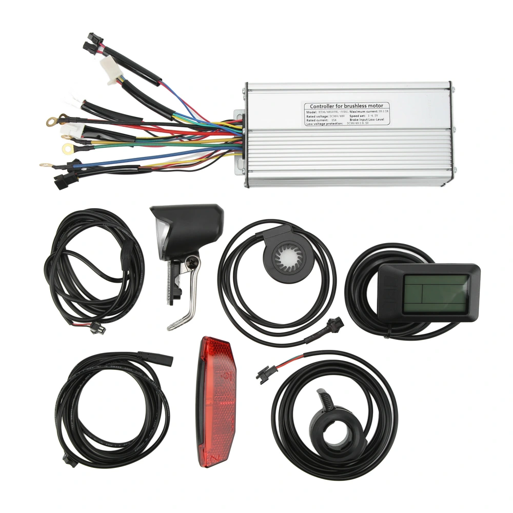 Electric Bike Conversion Kit LCD7U Meter 30A Sine Waving Control System for 48V 1000W Motor