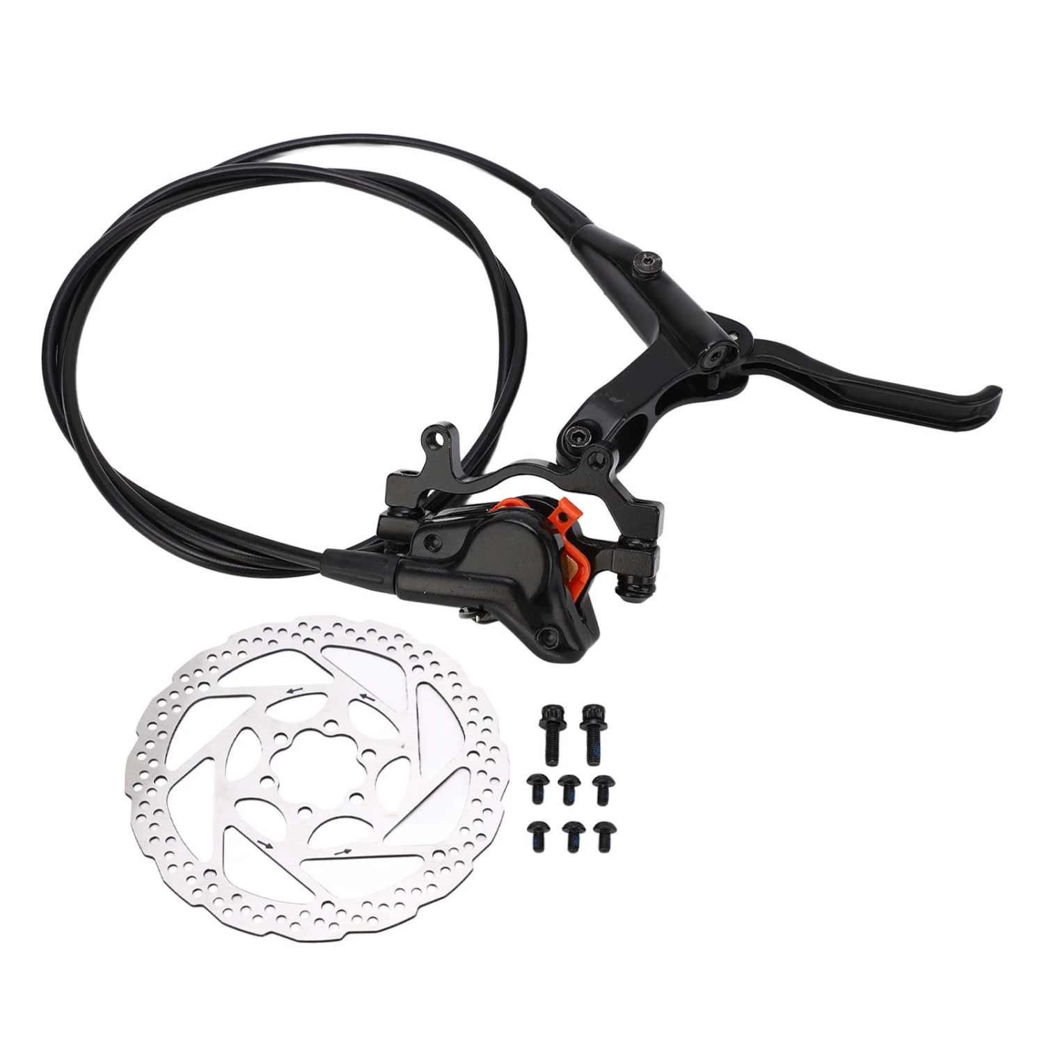 Mountain Bike Hydraulic Disc Brake Set Aluminum Alloy Right Rear 2 Piston Hydraulic Disc Brake