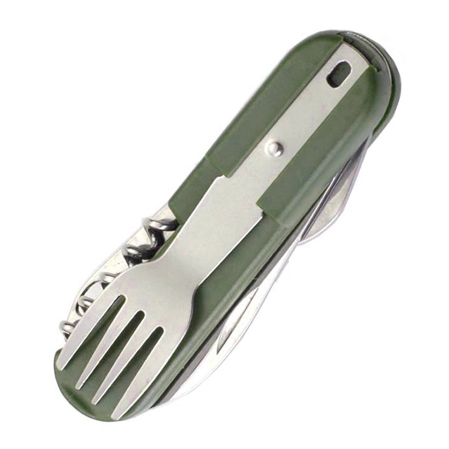 Camping Utensils Cutlery Set Multifunction Stainless Steel Folding Detachable Camping Tableware Set