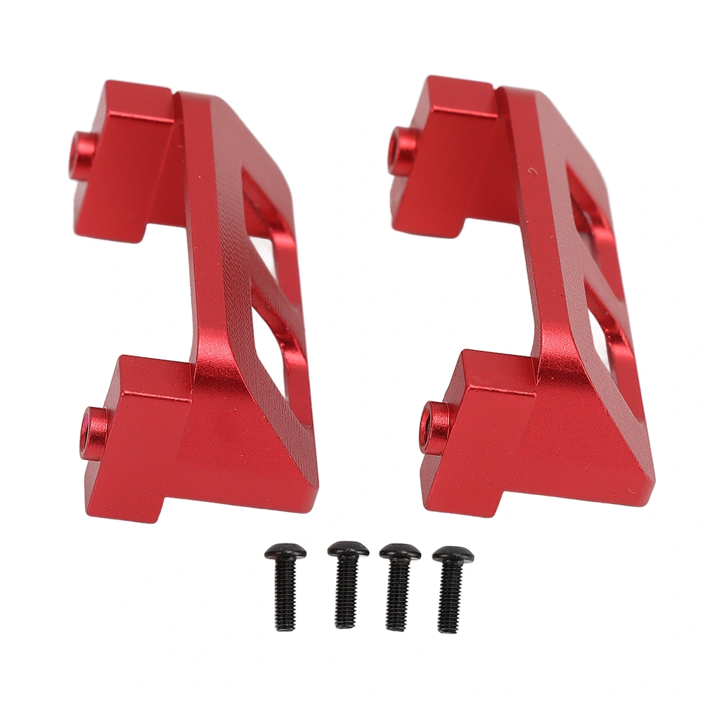 1 Pair RC Servo Protector Aluminum Alloy Servo Guard Fit for Traxxas E Revo VXL 1/16 Red