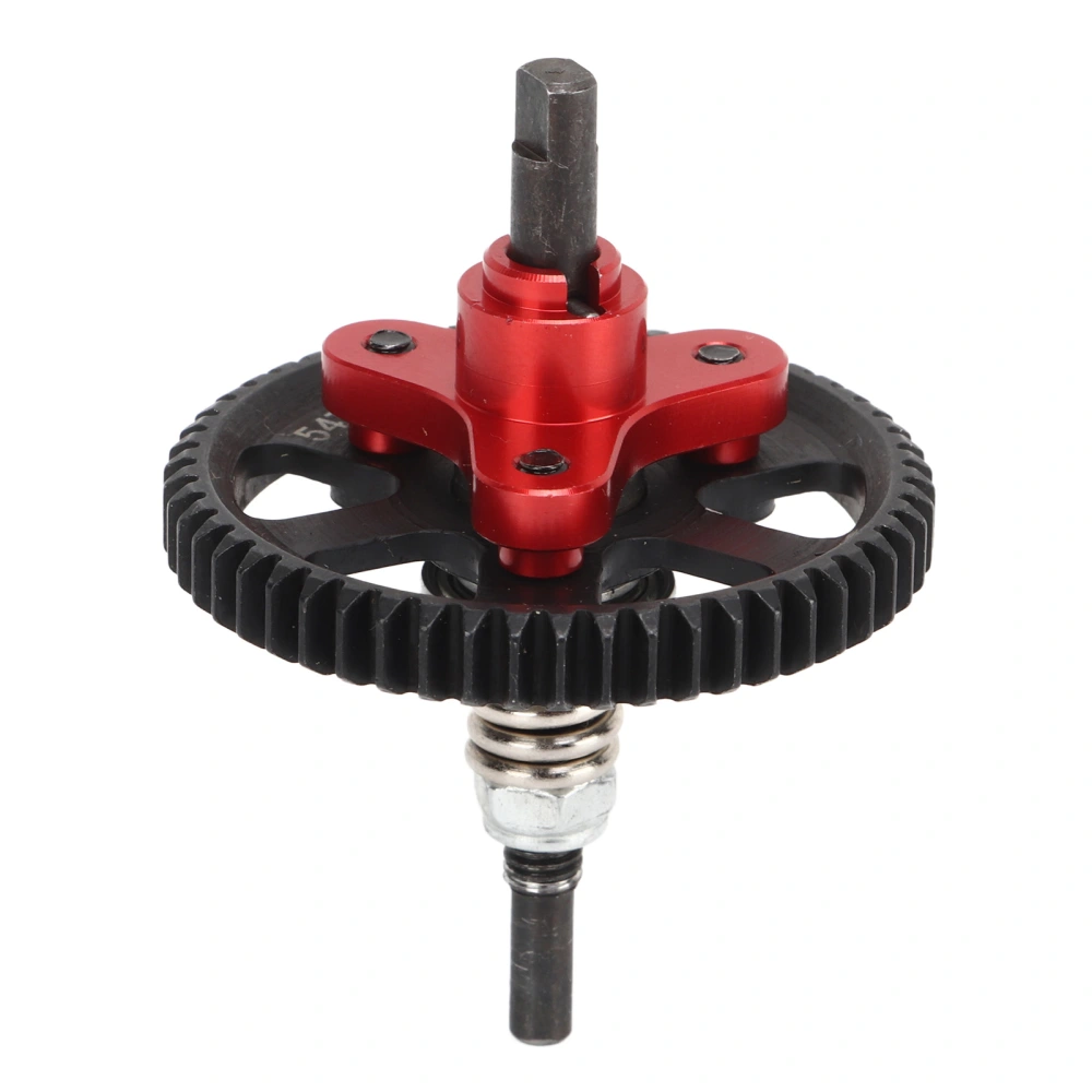 Differential Slipper Clutch 54T Aluminum Steel Differential Gear Slipper Clutch for Traxxas Slash 4x4 1/10 RC Car Red