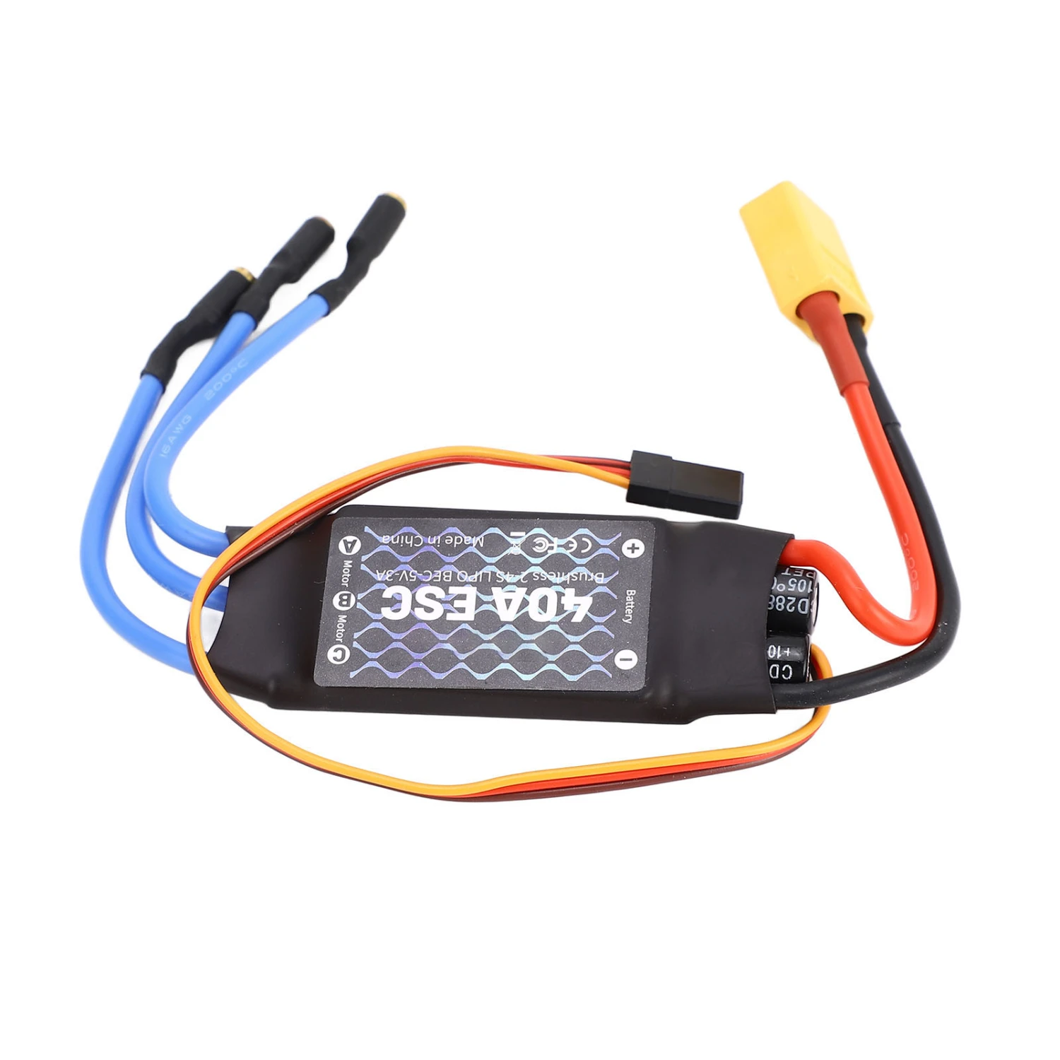 Brushless ESC 40A XT60 Plug Brushless ESC for RC Fixed Wing Aircraft Small Quadrotor