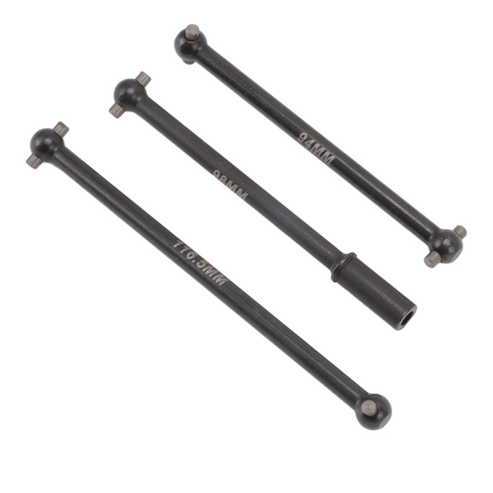 3Pcs RC Truck Centre Drive Shaft Durable Steel Stable Accurate Size RC Car Drive Shaft for ZD Racing MX 07 4WD 1/7 Truck