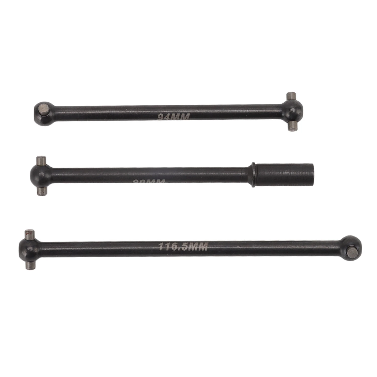 3Pcs RC Truck Centre Drive Shaft Durable Steel Stable Accurate Size RC Car Drive Shaft for ZD Racing MX 07 4WD 1/7 Truck
