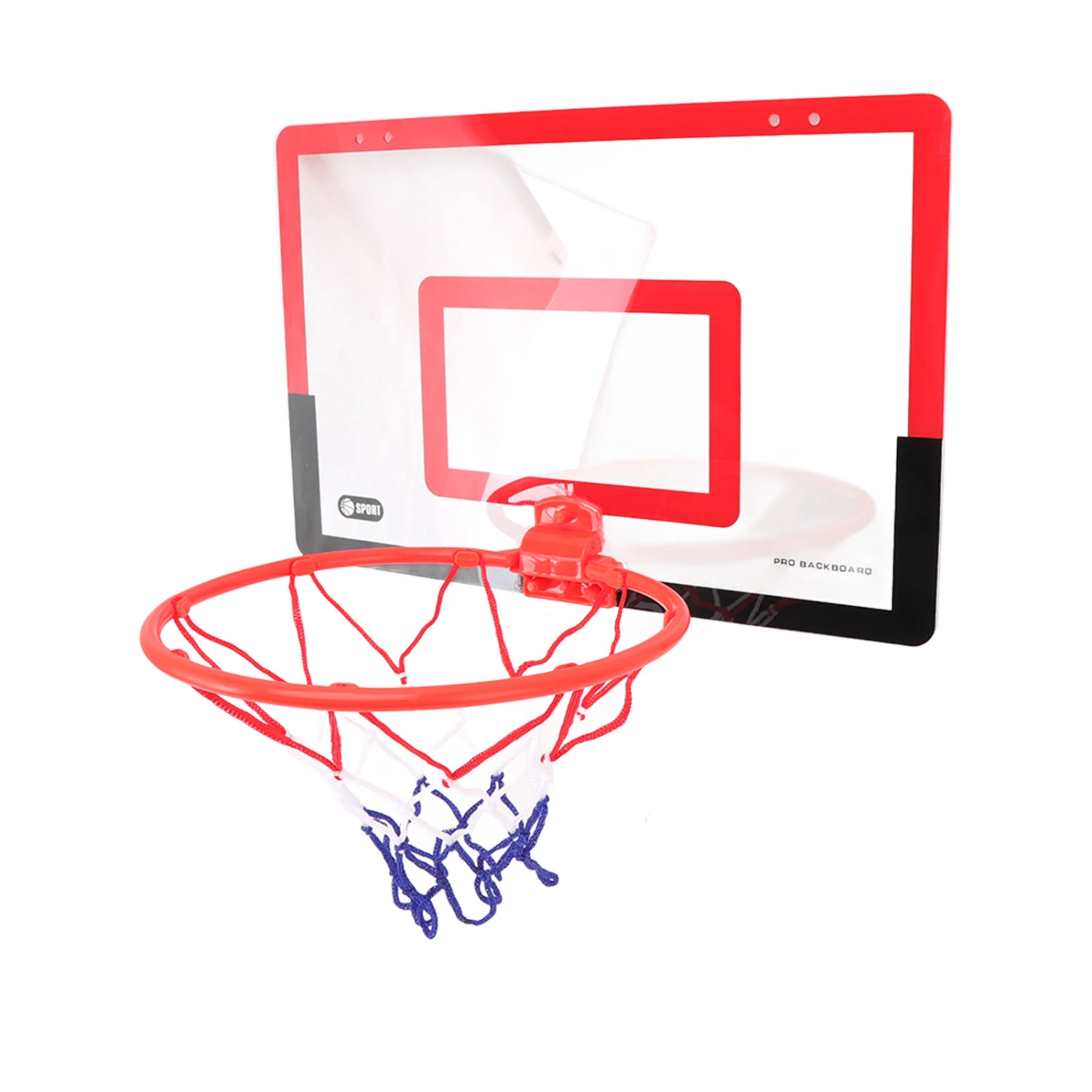 Mini Basketball Hoop Set Hole Free Mounting Bounce Design Red Black Indoor Parent Child Interaction Basketball Toy
