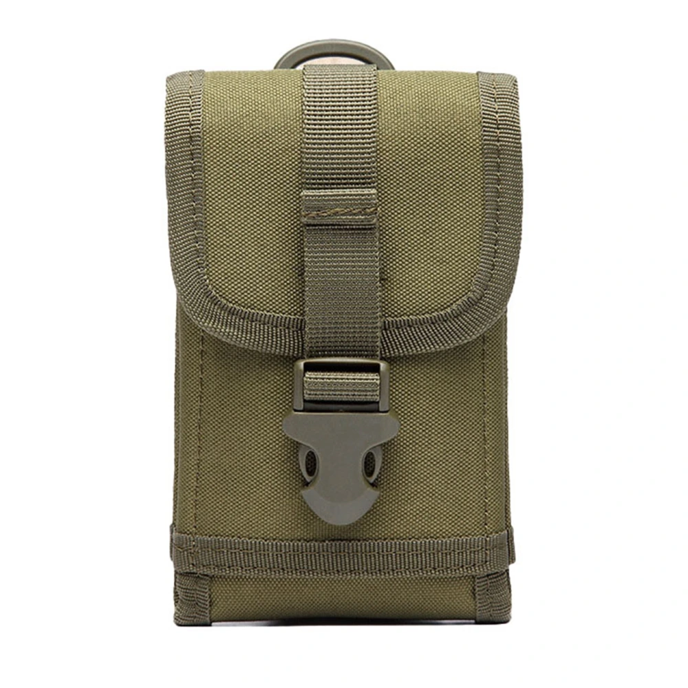 Military Mobile Phone Bag Leisure Nylon Waterproof Multifunction Phone Waist Pack for Outdoor Sports OD Green