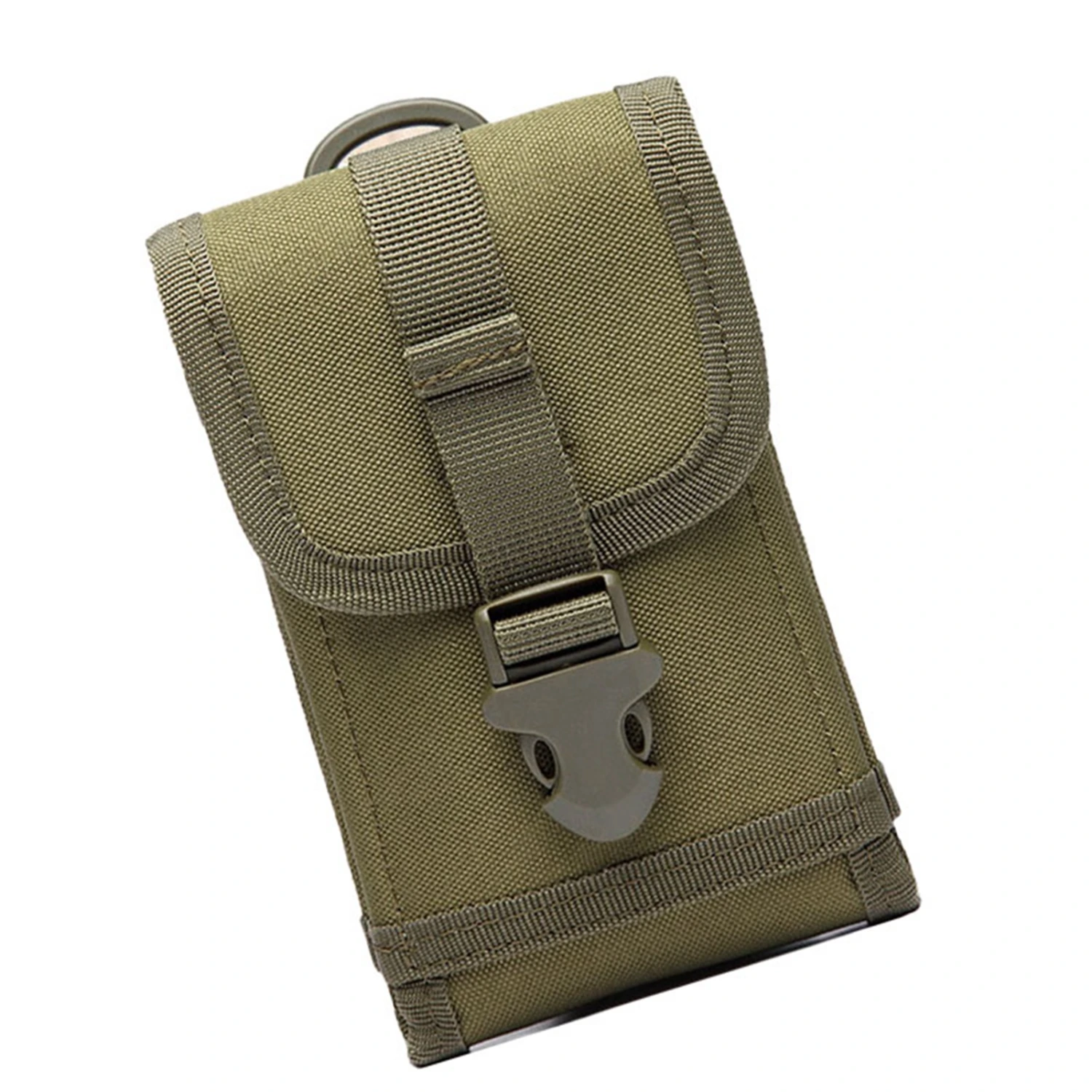 Military Mobile Phone Bag Leisure Nylon Waterproof Multifunction Phone Waist Pack for Outdoor Sports OD Green