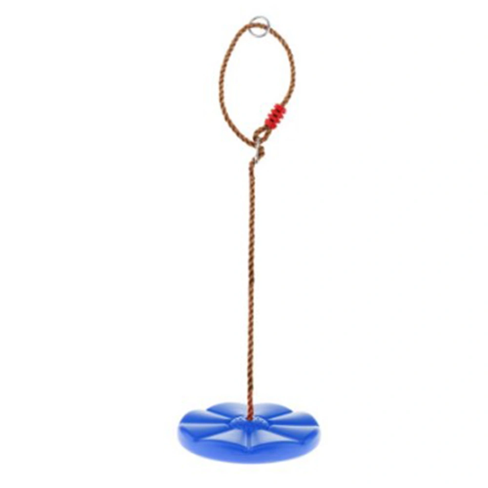 Heavy Duty Plastic Disc Tree Swing with PE Rope for Kids Children Outdoor Play Equipment Blue