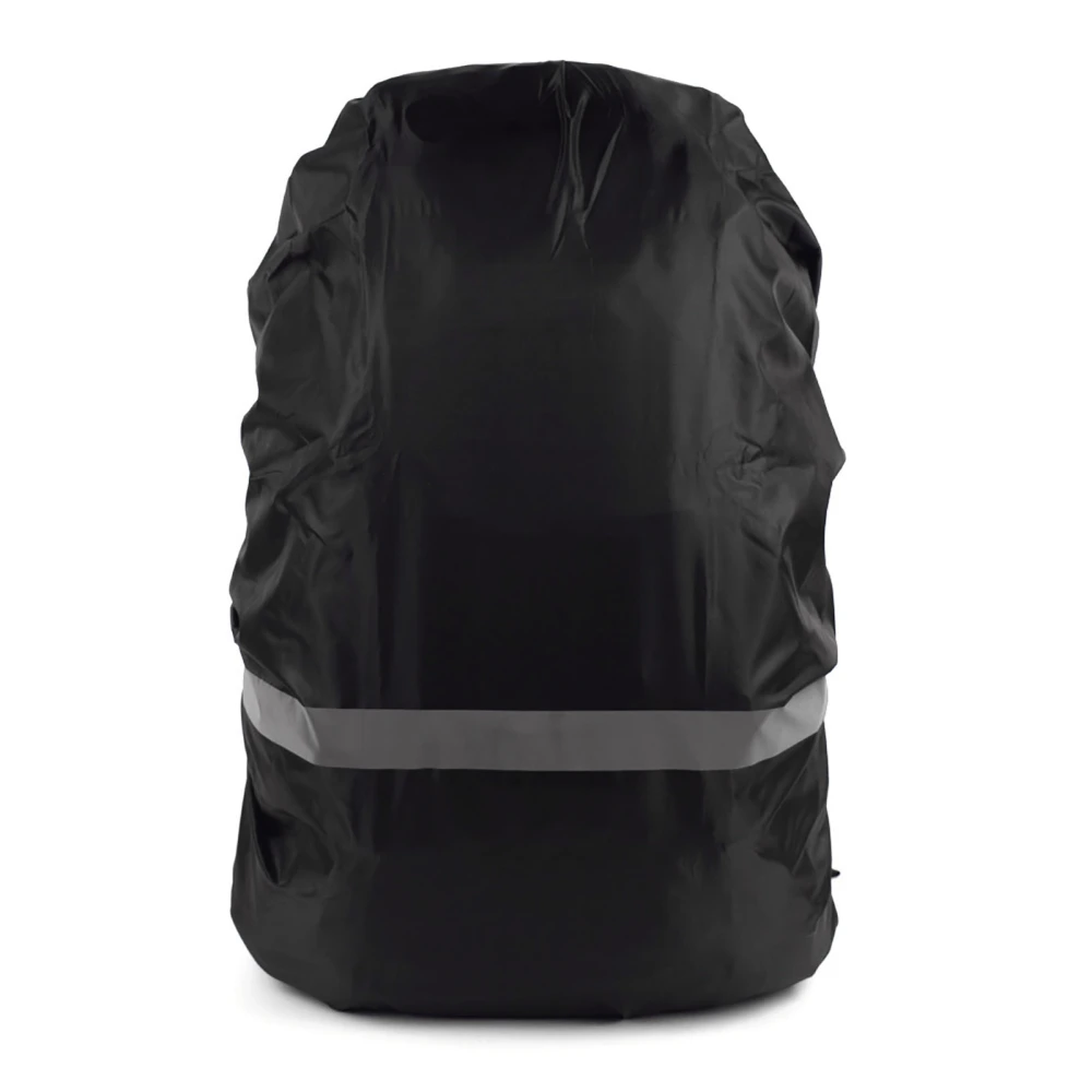 Backpack Rain Cover with Reflective Strip Waterproof Scratch Resistance Outdoor Backpack Dust Cover Black XL Size for 60‑70L