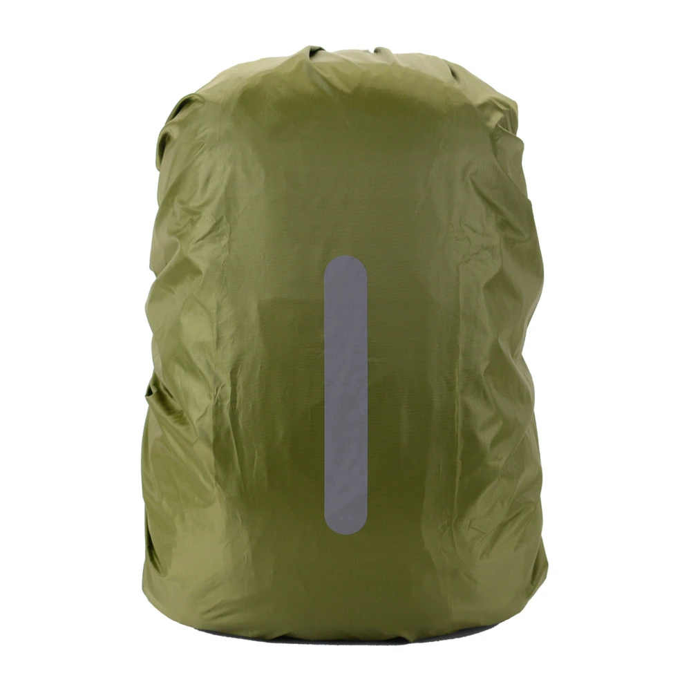 Backpack Rain Cover Waterproof Dirt Tear Resistant Light Weight High Visibility Reflective Backpack Cover OD Green L (For 45-55L)