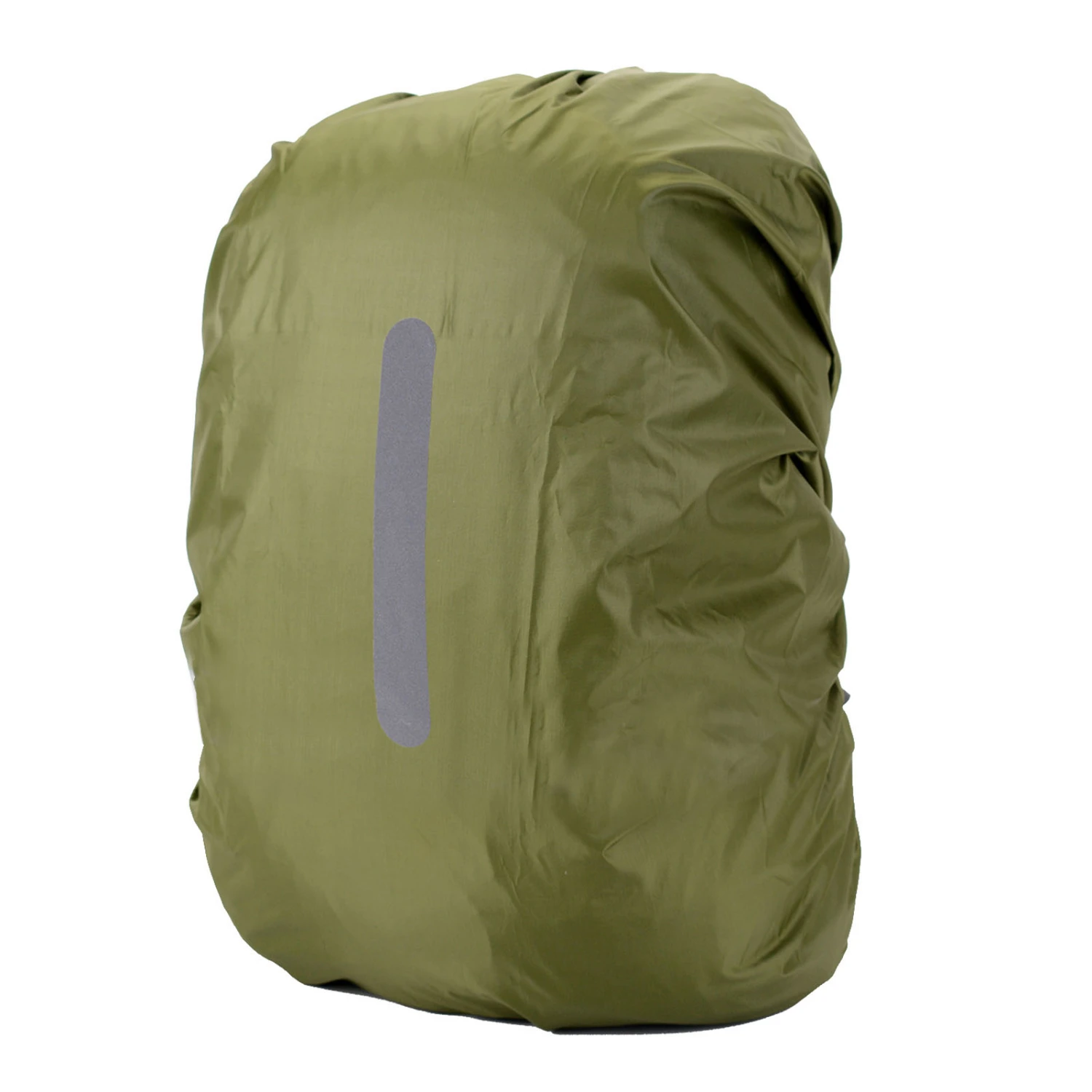 Backpack Rain Cover Waterproof Dirt Tear Resistant Light Weight High Visibility Reflective Backpack Cover OD Green L (For 45-55L)