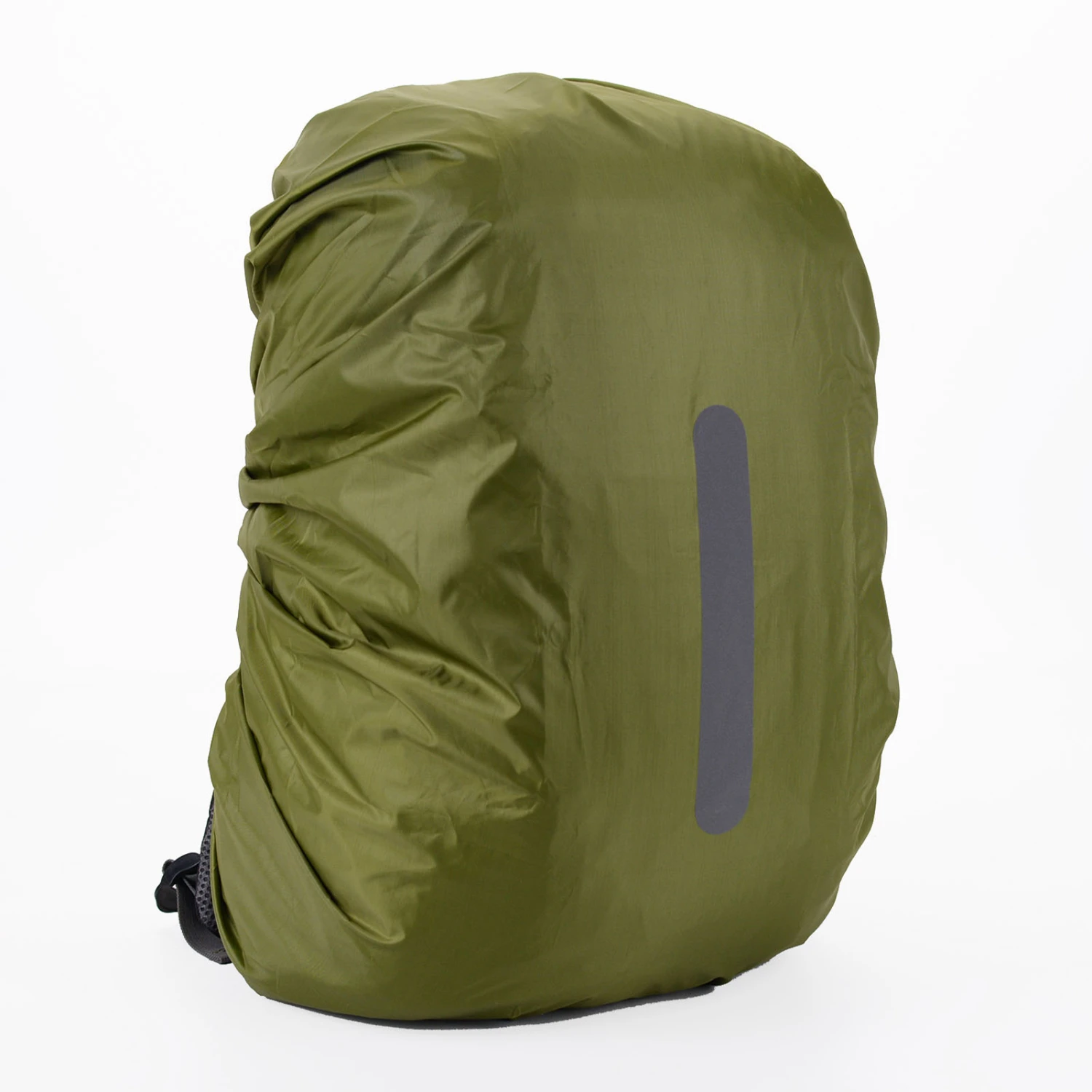 Backpack Rain Cover Waterproof Dirt Tear Resistant Light Weight High Visibility Reflective Backpack Cover OD Green L (For 45-55L)