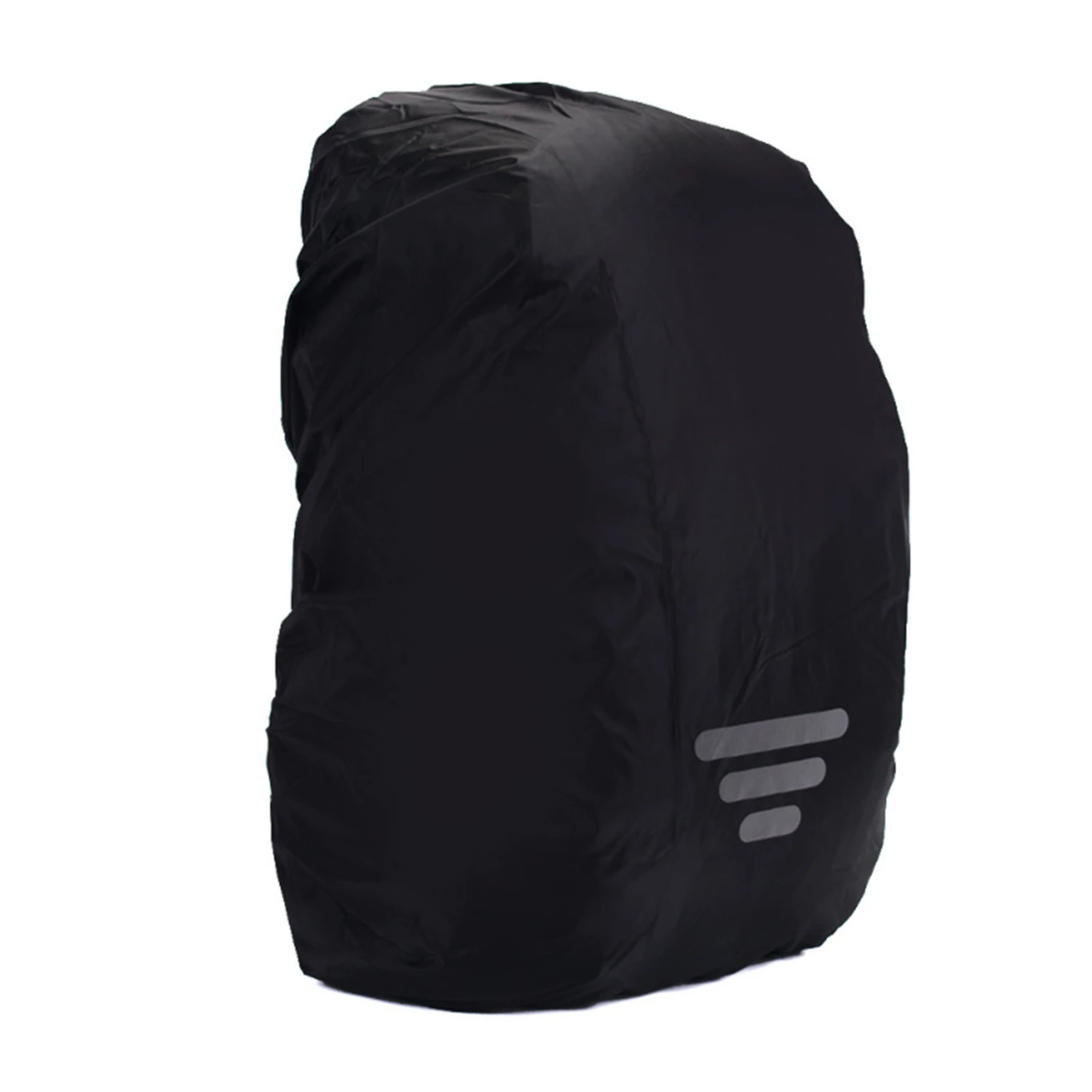 Backpack Rain Cover Waterproof Lightweight Reflective Oxford Cloth Backpack Cover Black 3 Stripe L 45 to 55 Liters