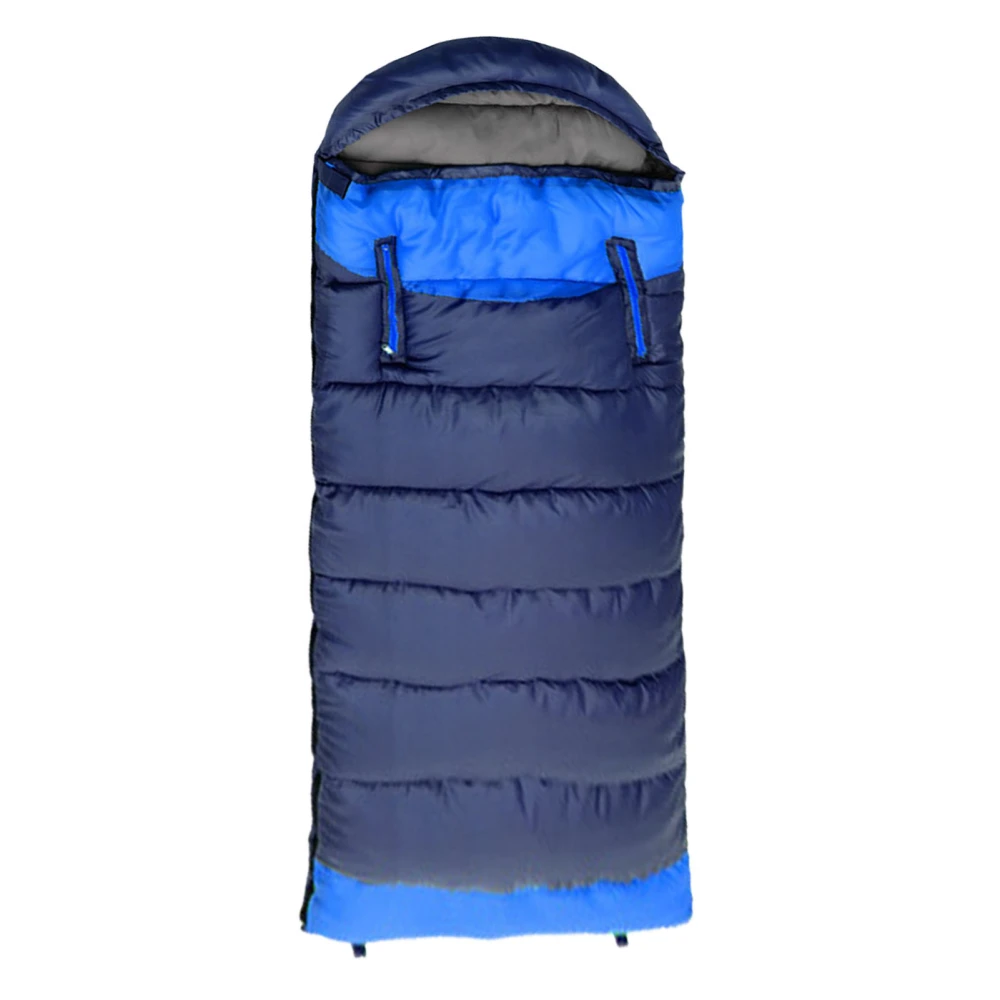 Sleeping Bag Arm Zipper Holes Warm Portable Travel Sleeping Bag for Camping Outdoor Blue R