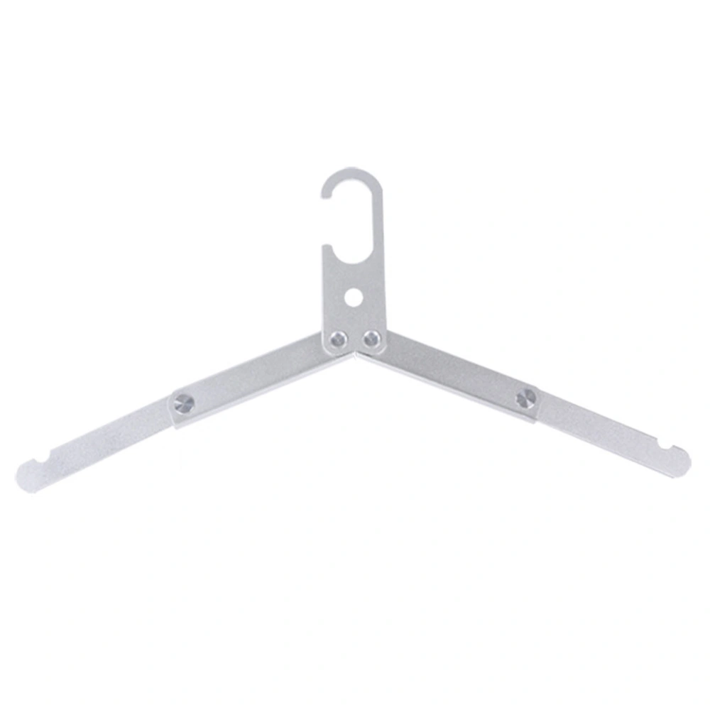 Travel Hanger Foldable Design Aluminium Alloy High Strength Light Weight Folding Clothes Hanger for Home Tirp Silver