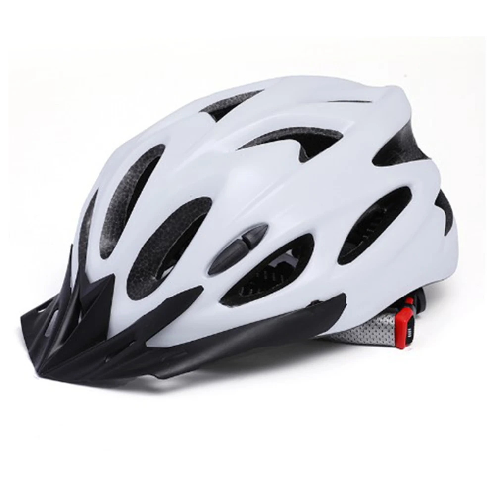 Bike Helmet Head Protection Safety Helmet EPS PC Cycling Riding Accessory for Men Women White