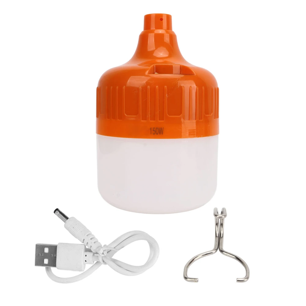 Portable USB LED Bulb Rechargerable High Brightness 150W Night Market Hanging Light for Camping