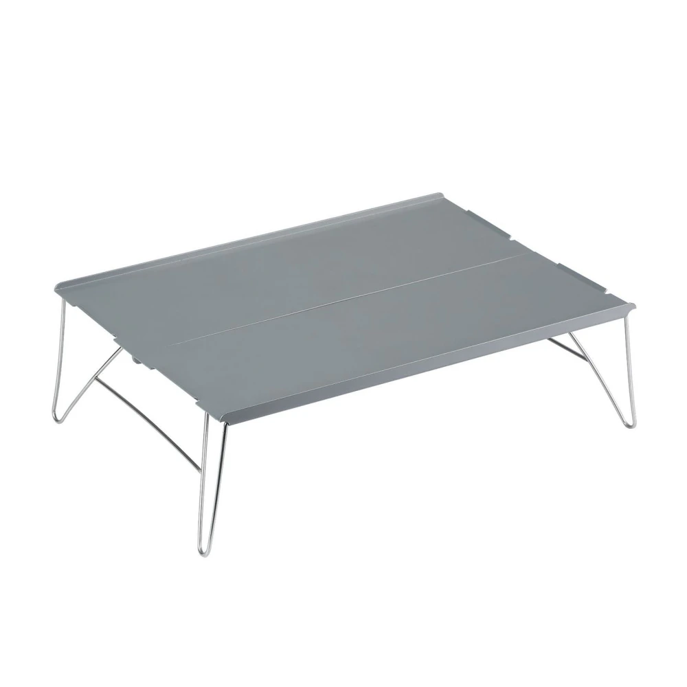 Outdoor Folding Table Portable Aluminium Alloy Mini Light Picnic Desk for Camping BBQ Grey