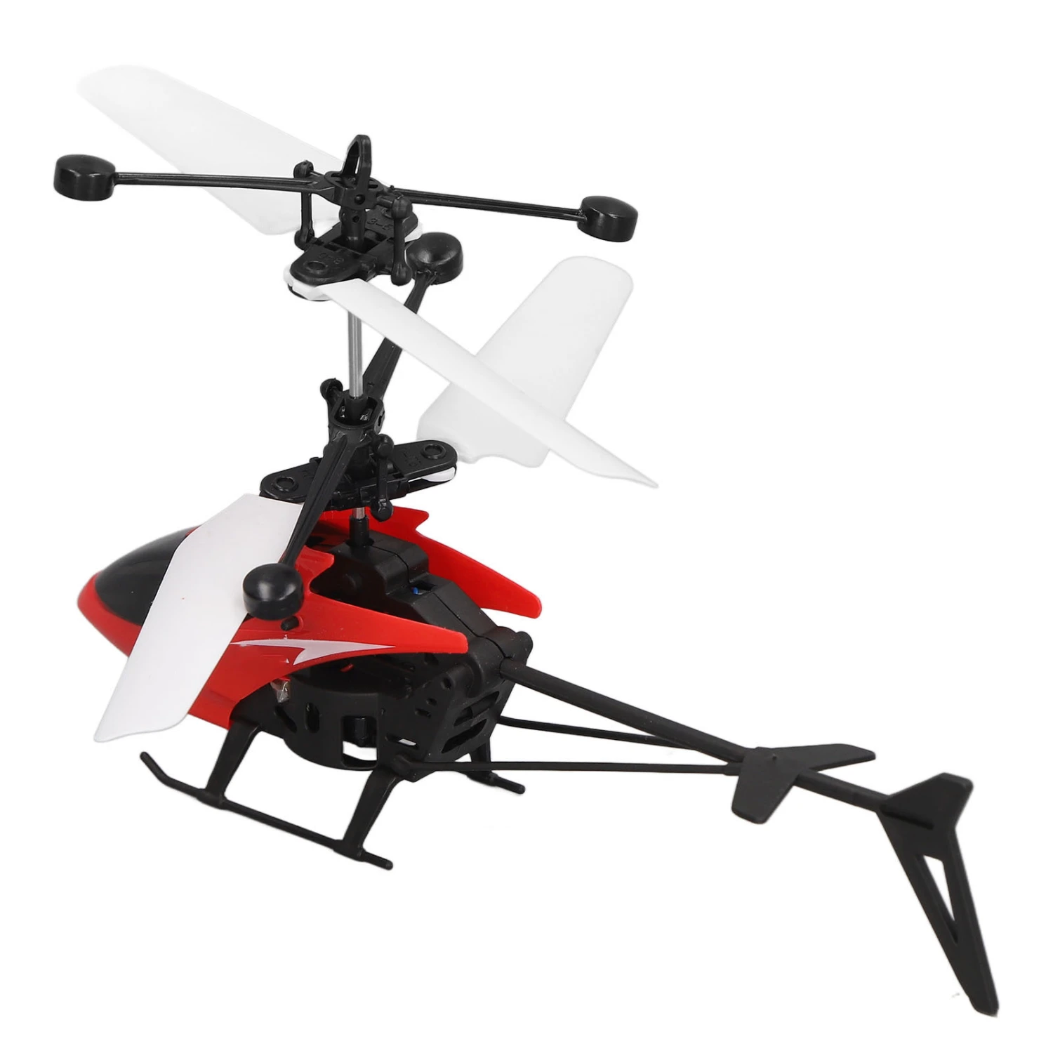 Mini RC Helicopter Stable Rotation Speed Reinforcement Treatment Luminous Drop Resistant Induction Helicopter Toy Red