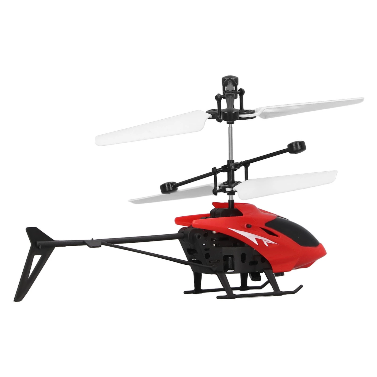 Mini RC Helicopter Stable Rotation Speed Reinforcement Treatment Luminous Drop Resistant Induction Helicopter Toy Red